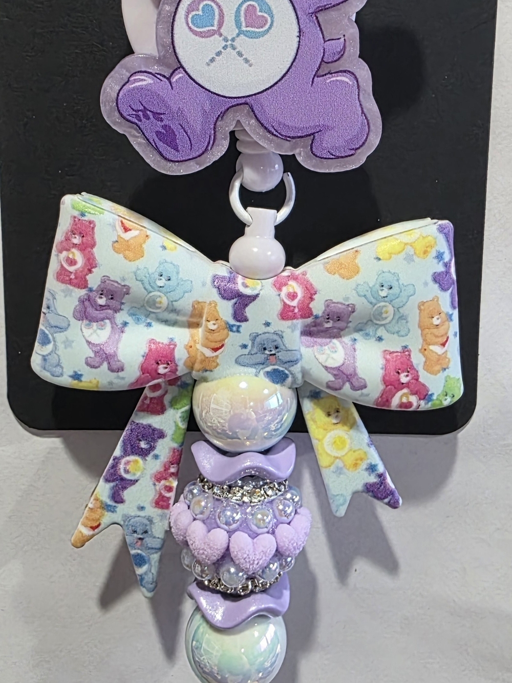 Purple Care Bears Badge Reel